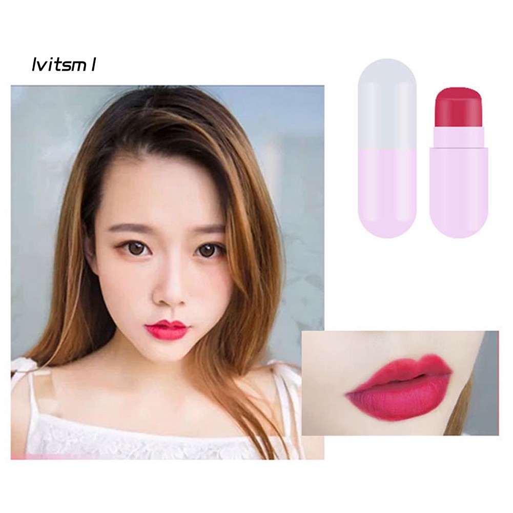 [Hàng mới về] Set 5 son môi kháng nước lâu trôi hình viên thuốc mini dễ thương | BigBuy360 - bigbuy360.vn