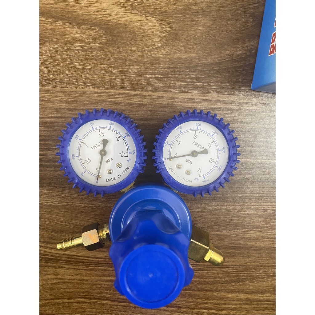 Đồng hồ oxy-gas có hai mặt đồng hồ bộ cắt gió đá