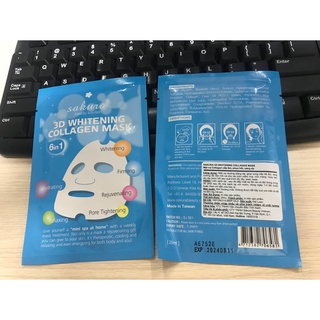 Mặt nạ làm trắng da Sakura 3D Whitening Collagen Mask