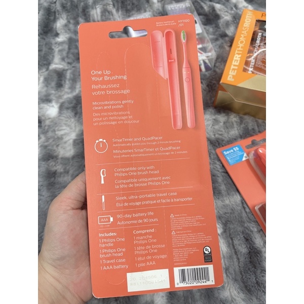 [Bill US] lBàn chải điện dùng pin Philips One by Sonicare - Pin 90 ngày