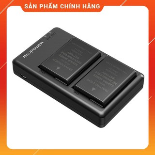 - pin máy ảnh nikon en-el14 chính hãng ravpower rp-bc002, bộ 2 pin 1100 mah