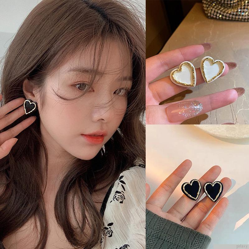 Đôi khuyên tai hình trái tim thời trang cho nữ