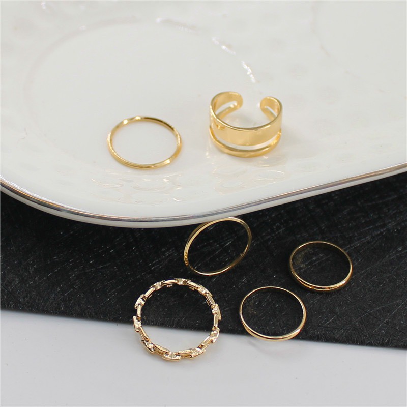 Sét 7 nhẫn nhiều màu sắc cá tính ,xinh xắn NC02 Mayconner