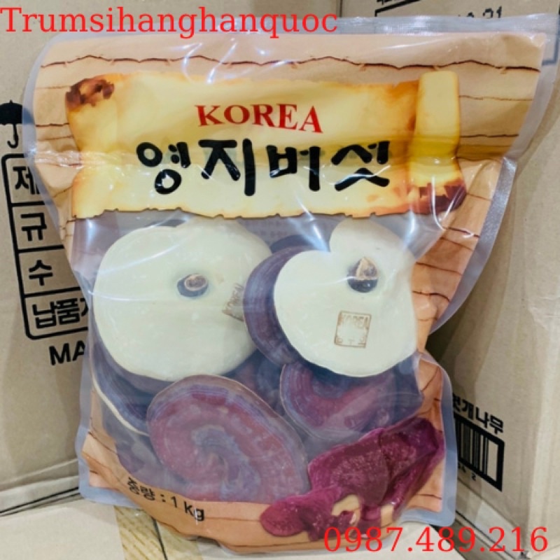 Nấm Linh Chi Đỏ Thượng Hạng 6 Năm Tuổi Hàn Quốc Túi 1kg
