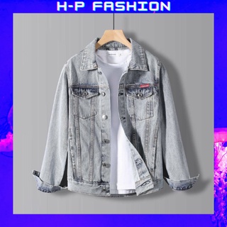 Áo khoác jean nam co giãn, dày dặn, chuẩn form thời trang cao cấp Hpfashion - TCSAKJN02