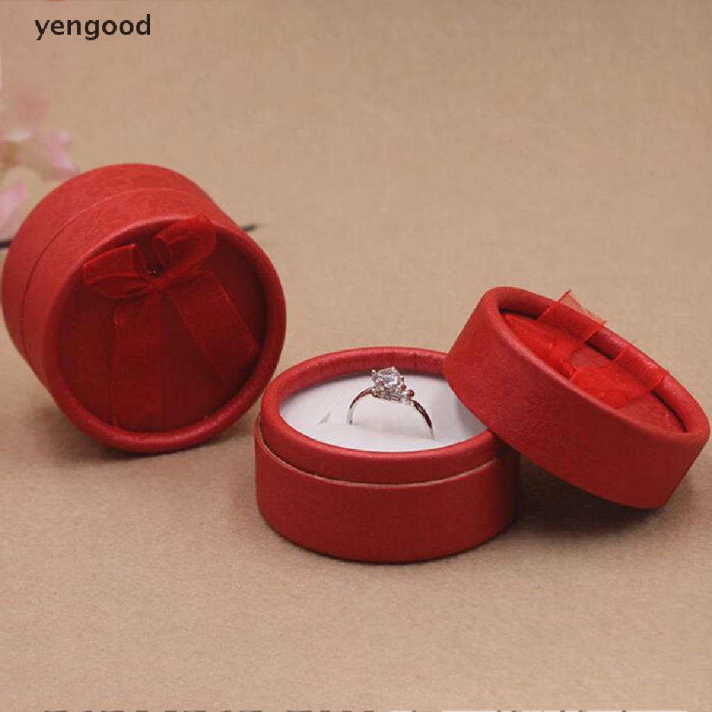 1 Hộp Đựng Trang Sức Hình Vuông Đính Nơ Dùng Làm Quà Tặng Giáng Sinh