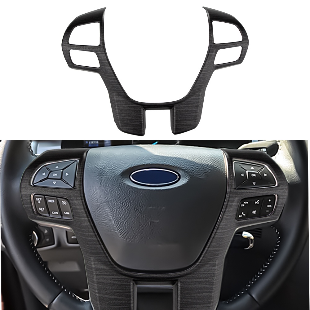 Miếng Dán Trang Trí Vô Lăng Ô Tô 5 Màu Cho Ford Everest Ranger 2016 2017 2018 -2021+ Acc.