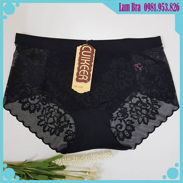 QUẦN LÓT REN CAO CẤP CẠP CAO A102 - PHOM TO CHO NÀNG 48KG ĐẾN 70KG