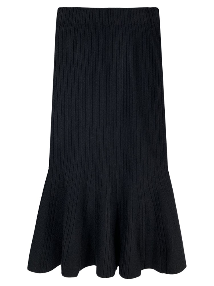 Chân váy bút chì dài 2021, chân váy dài qua gối xòe lưng cao đẹp màu đen, trắng thời trang công sở | BigBuy360 - bigbuy360.vn