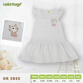 Đầm xòe hình mèo nhỏ Uala Rogo cho bé gái/ đầm xinh cho bé gái/ đầm đi chơi cho bé