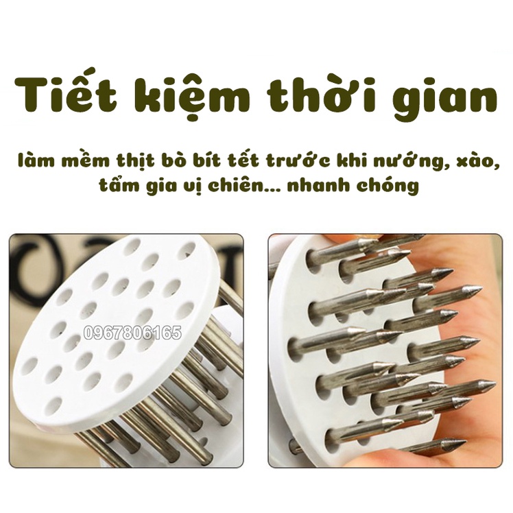 Cây Dầm Thịt Cầm Tay – Dụng Cụ Dầm Thịt Làm Mềm Thịt