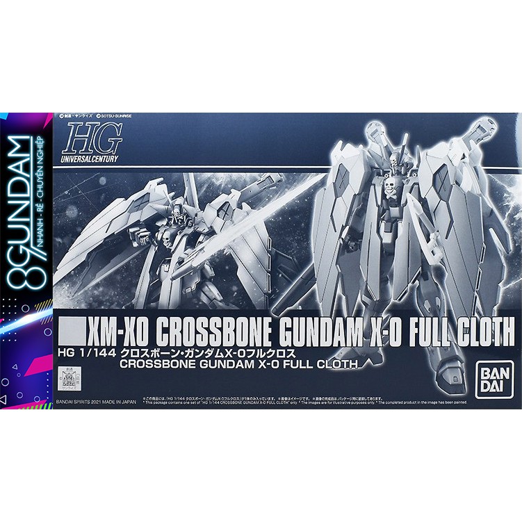 Mô Hình Lắp Ráp Gundam HG UC Crossbone X0 X-0 Full Cloth