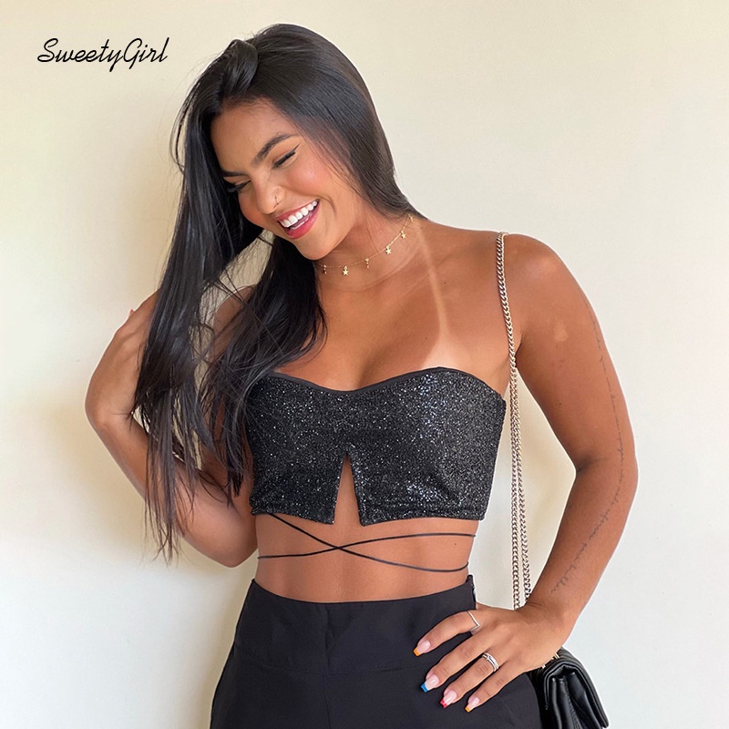 Áo Ống Ôm Dáng Màu Đen Trơn Thời Trang 2022 Quyến Rũ Cho Nữ