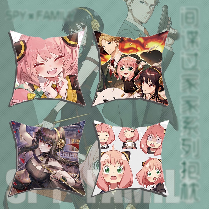 Gối IN HÌNH Spy x Family Gia đình điệp viên chibi anime xinh xắn tiện lợi gồm vỏ và ruột