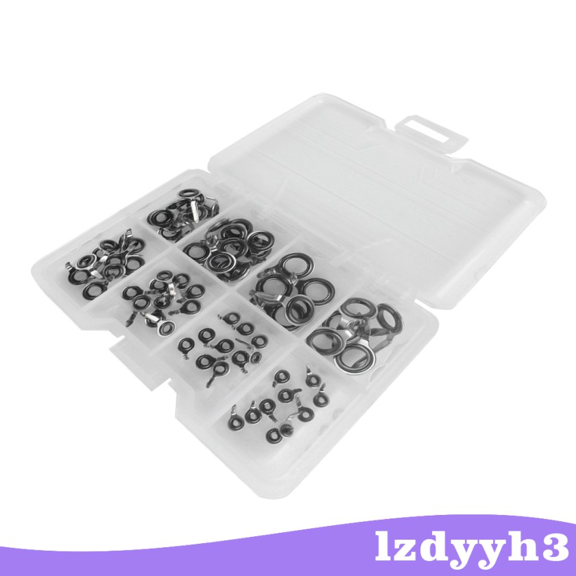 Hộp 70 Khoen Inox Dẫn Dây Câu DIY