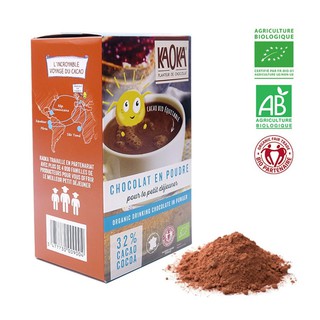 Bột cacao hữu cơ Kaoka 400g & Bột ca cao nguyên chất tách béo 250g