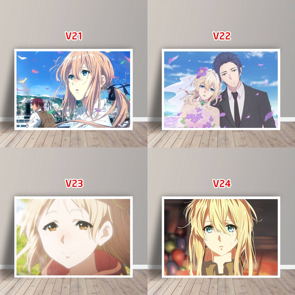 Tấm Postcard Cao Cấp Anime Violet Evergarden