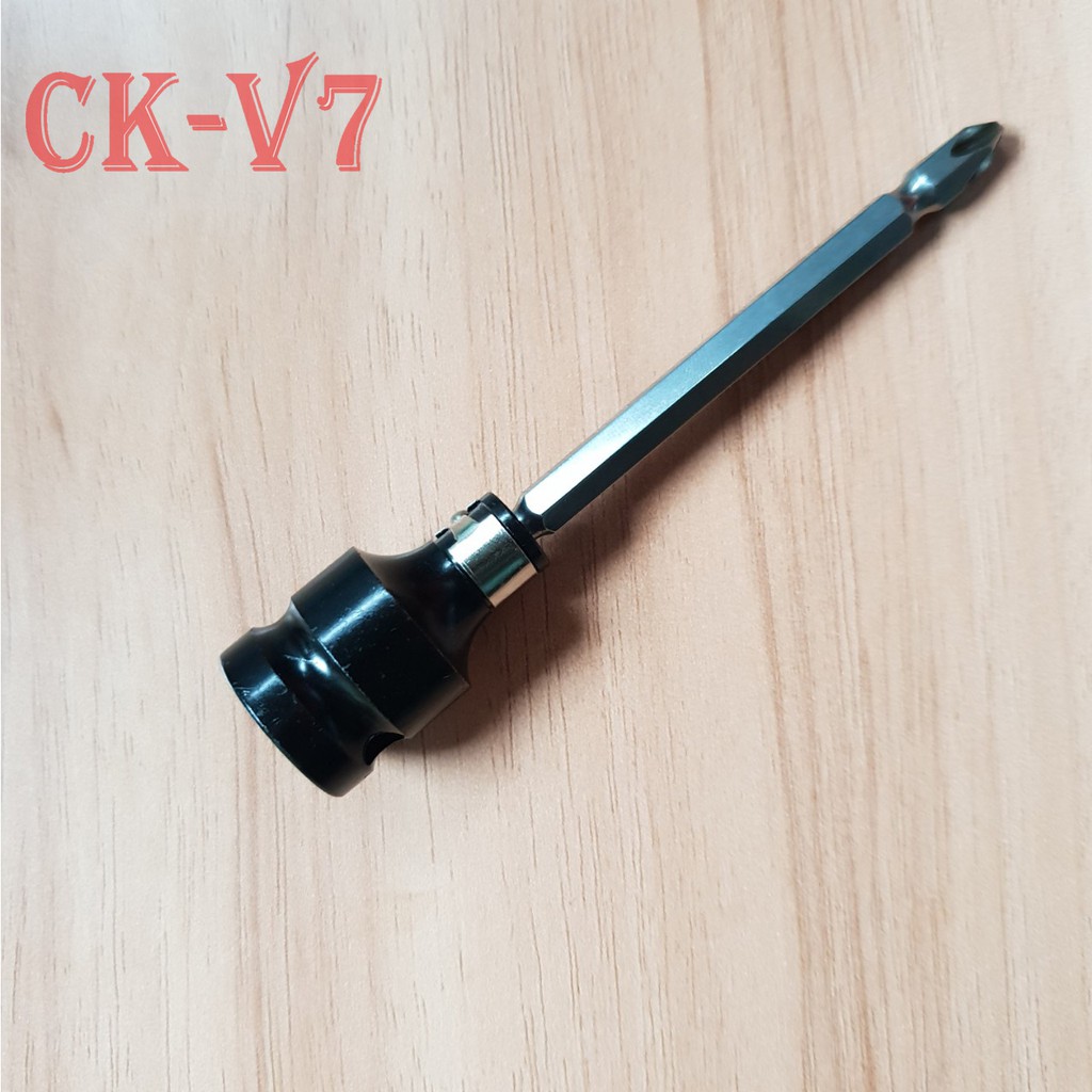 Đầu chuyển bu lông 1/2 sang bắn vít chuôi lục giác 6.35mm