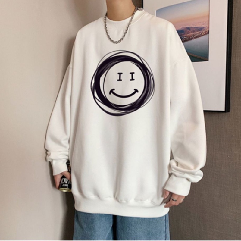 Áo sweater nam unisex form rộng nỉ ngoại local brand đẹp cặp đôi ulzzang hàn quốc oversize dày mịn MẶT CƯỜI
