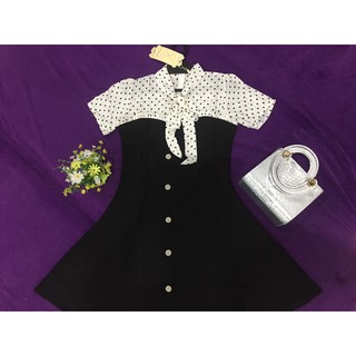 <SALE> ĐẦM KATE LỤA KIỂU THIẾT KẾ PHỐI BI CỰC XINH