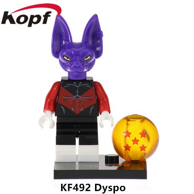 Non Lego Dragon Ball Đồ Chơi Lắp Ráp Minifigure Anime Mô Hình Sáng Tạo 7 viên ngọc rồng KF6036