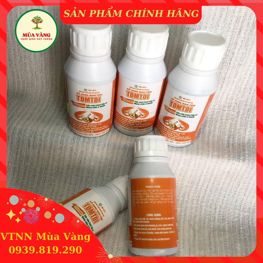 PHÂN BÓN HỖN HỢP NPK SINH HỌC BỔ SUNG DỊCH TÔM "TOMTOI"_100ml