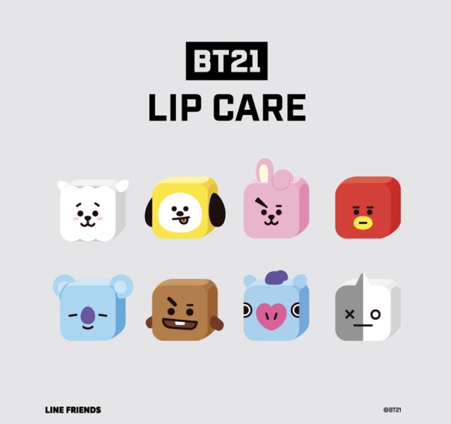 Son dưỡng môi BT21 Space star oficial { mua 1 son được tặng 1 băng cá nhân bt21 } (order)