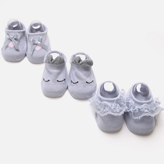 Sét Tất 3 đôi cotton cao cấp cho bé sơ sinh (0-2 tuổi)