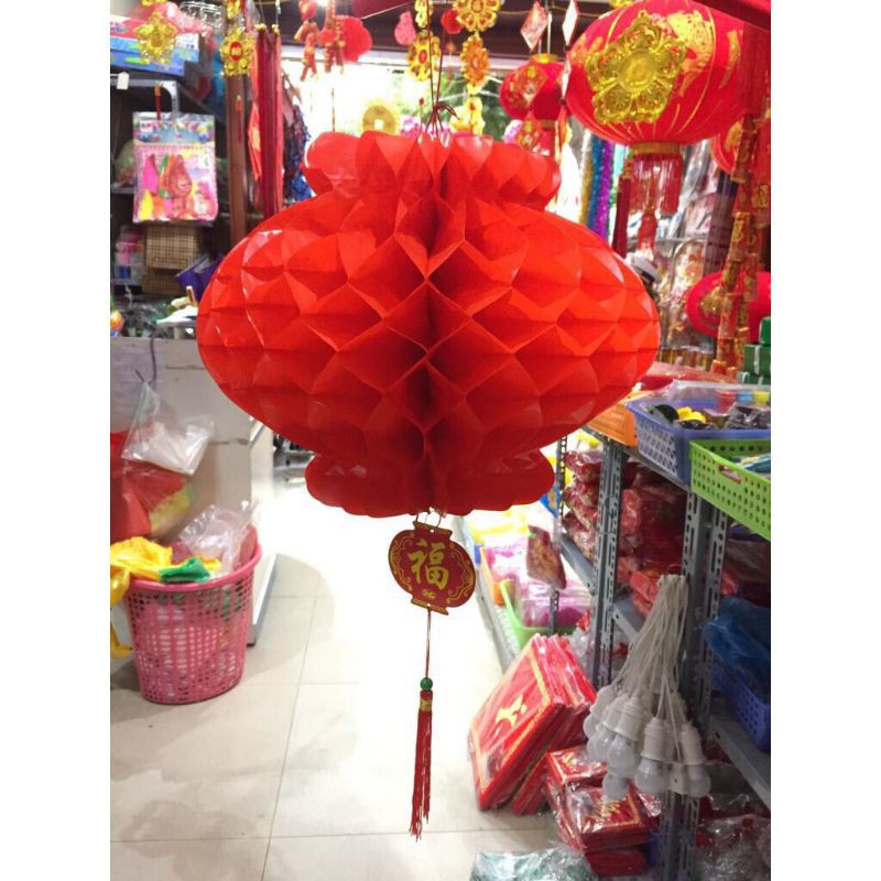 Lồng đèn nilong treo tết