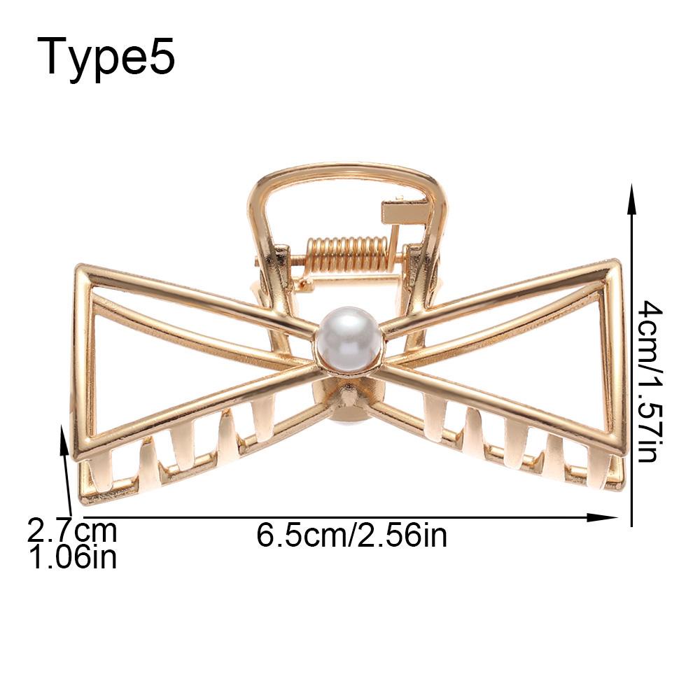 Kẹp Tóc Kim Loại Thiết Kế Rỗng Dễ Thương