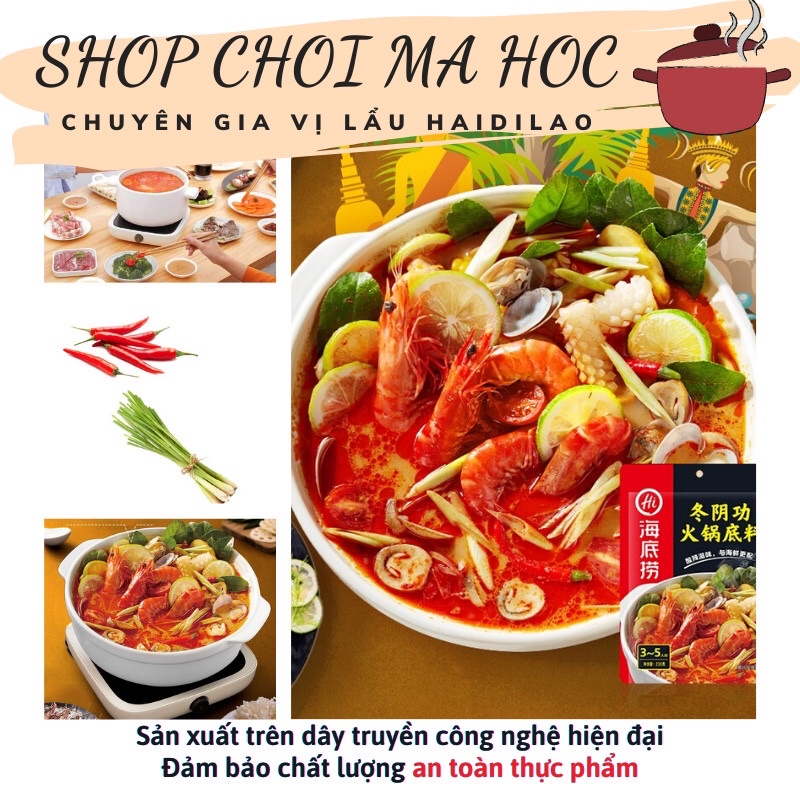 Gia vị lẩu Haidilao vị lẩu thái tomyum