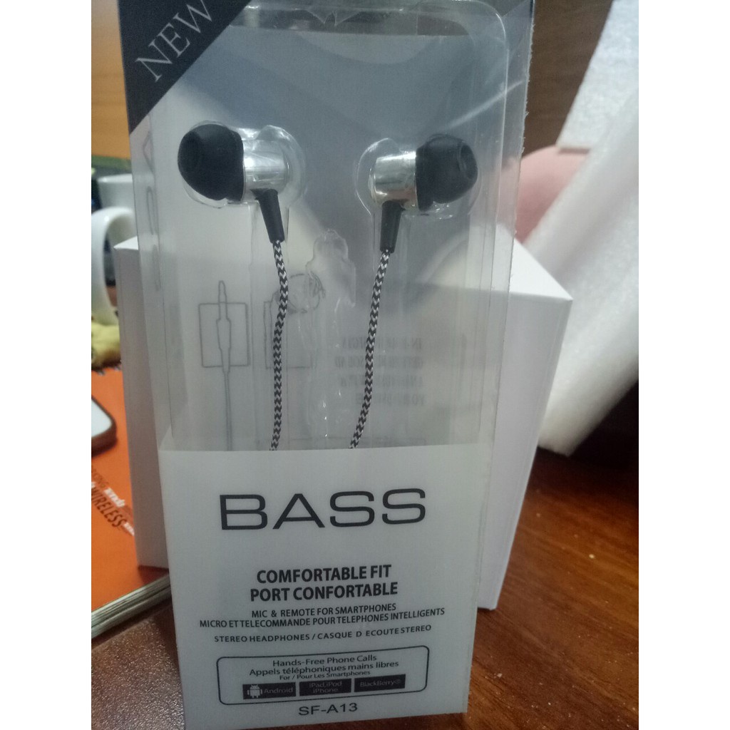 Tai nghe nhét tai earphone A13 Super Bass -dc2977