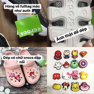 DÉP SỤC CÁ SẤU ĐÍNH STICKER
