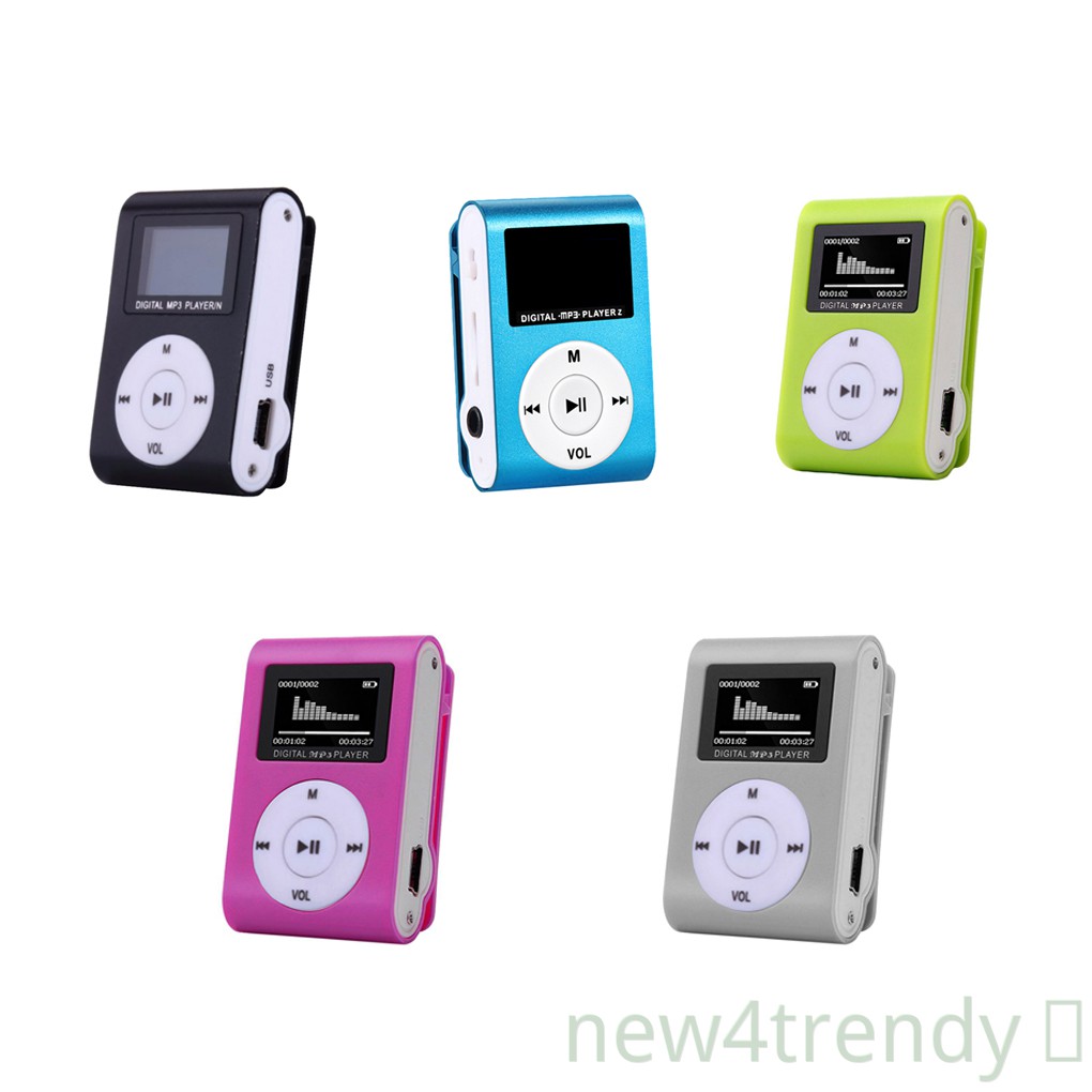 [new4trendy]Running Sport Mini MP3 USB Clip MP3 Player LCD Screen Support Micro SD TF Card Stylish Design Portable