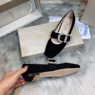 Giày bệt nữ khoá đá jimmy choo spf fullbox bull cao cấp