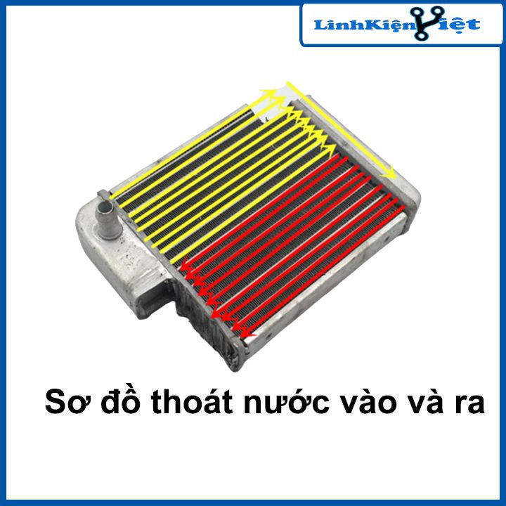 Két nước tản nhiệt 80/90/120 ống thẳng 10mm làm mát cho hệ thống tản nhiệt của máy móc
