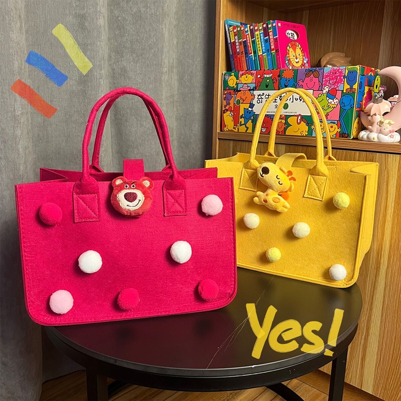 Túi xách đựng cơm trưa họa tiết hoạt hình đáng yêu thời trang năm 2022 cho nữ