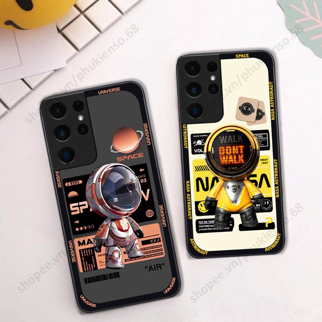 Ốp lưng Samsung S21 Ultra hình người máy, robot nasa đáng yêu dễ thương
