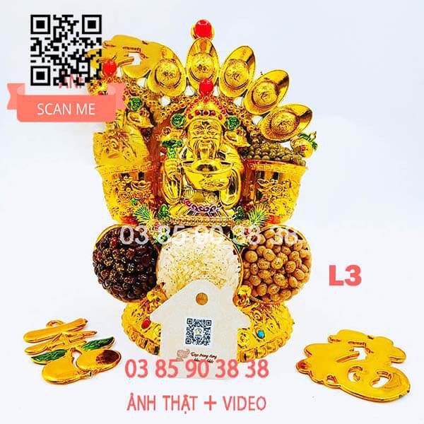 Tháp Tỏi Thần Tài - Bông Tỏi Ông Địa Tài Lộc Thần Tài VỢ CHỒNG TÔI