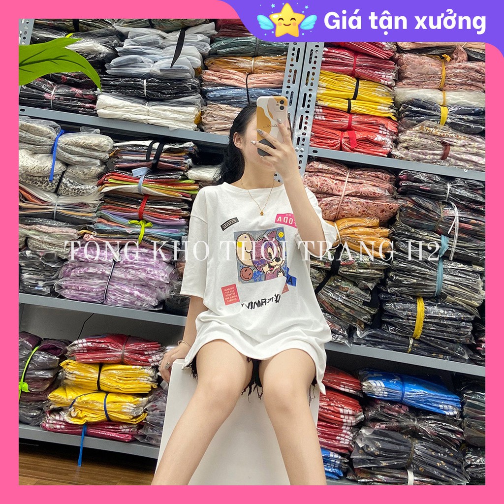 💚 🎯 Ảnh thật 100% 🎯 ✅💚Áo phông thụng in hình,áo thun dáng rộng hình chuột | BigBuy360 - bigbuy360.vn