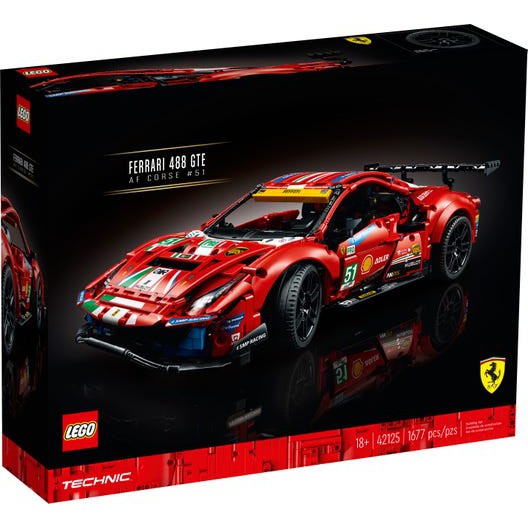 LEGO Technic Siêu Xe Ferrari 488 GTE 'AF Corse  42125