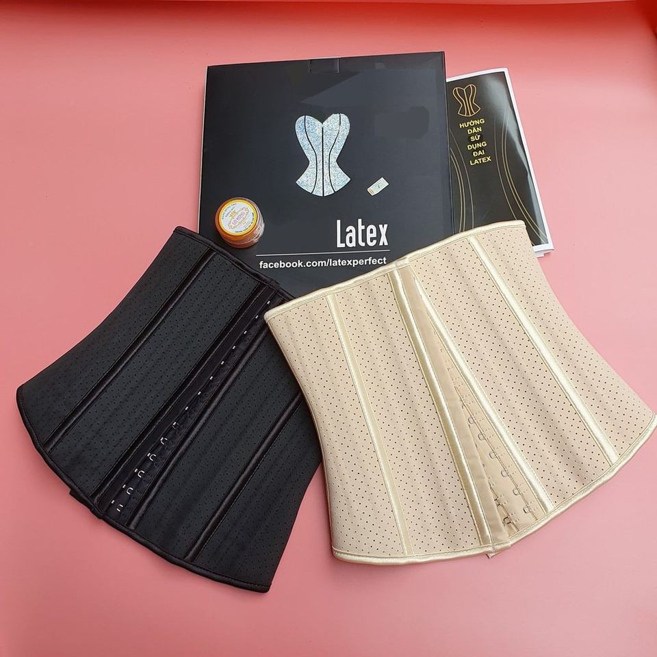Đai Nịt Bụng corset latex giảm mỡ bụng cao su non siết eo 25 xương Hy Lạp cao cấp