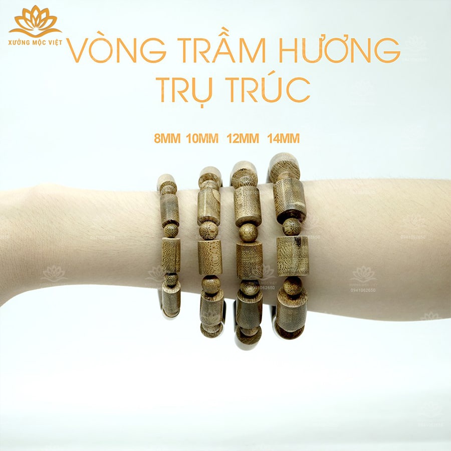 Vòng Tay Trụ Trúc Trầm Hương Tự Nhiên Trầm Tóc Xưởng Mộc Việt Vòng Tay Phong Thủy May Mắn Tài Lọc Bình An Giá Tại Xưởng