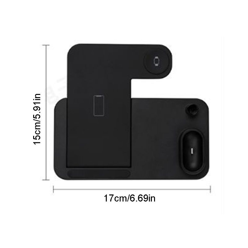 Bộ Đế Sạc Không Dây 4 Trong 1 Cho Đồng Hồ Thông Minh