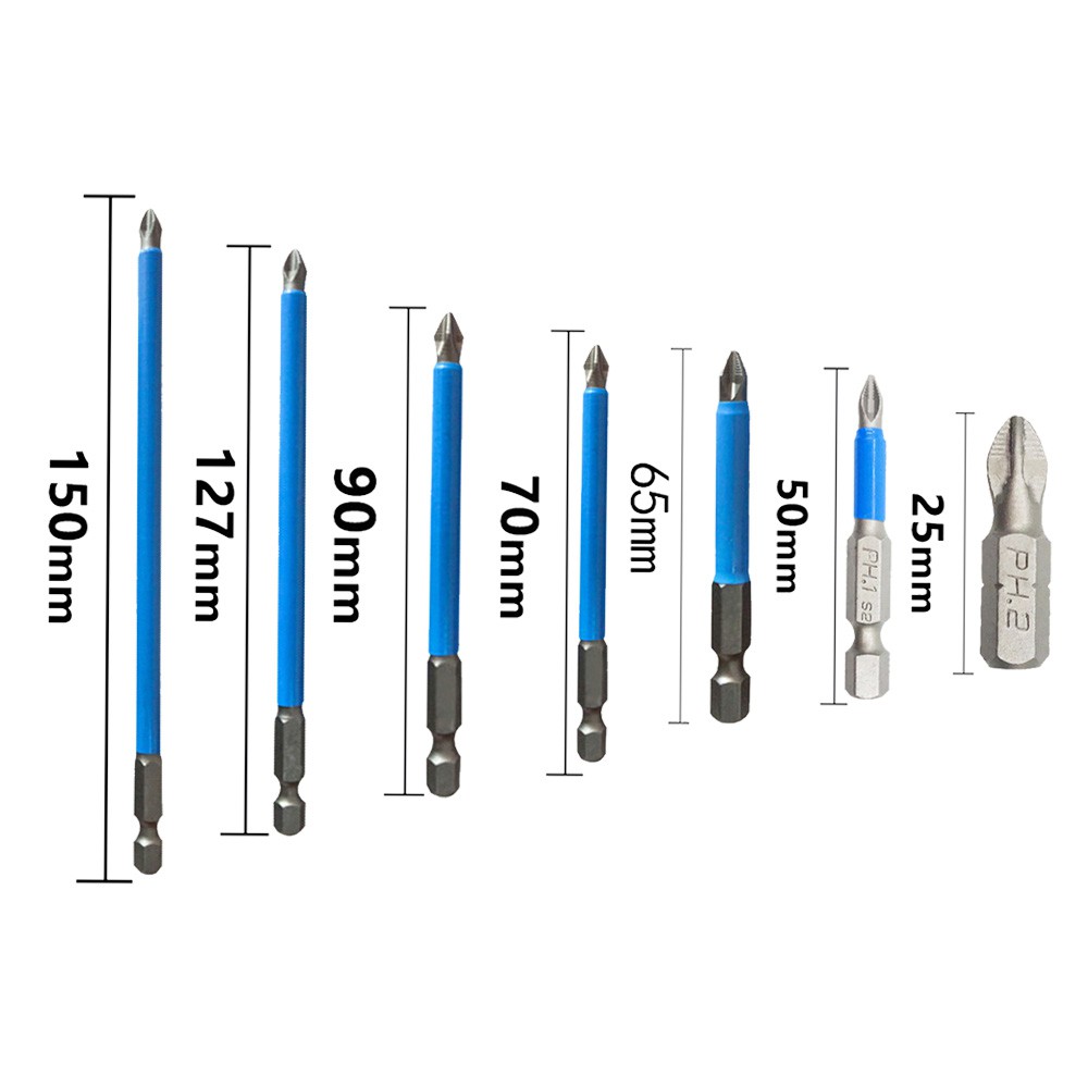 Đầu Tua Vít Chống Trượt Bằng Thép S2 25mm-150mm
