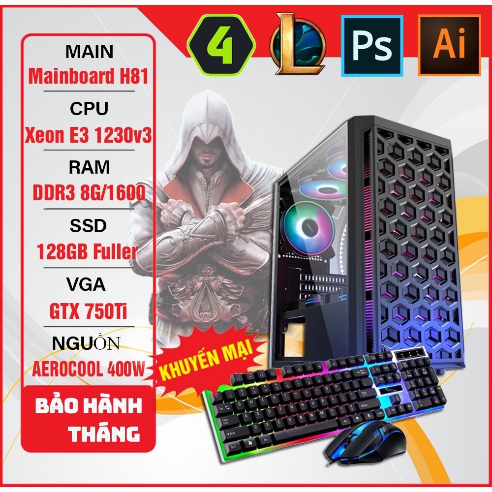 Thùng máy PC siêu mạnh Chiến FO4 GTA5 VLTK CS:GO mượt mà