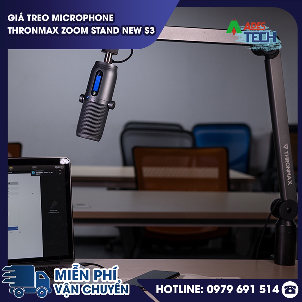 Giá Treo Microphone Thronmax Zoom Stand New S3 | Giá Treo Micro Khả Năng Xoay 360 Độ | Bảo Hành Chính Hãng 12 Tháng