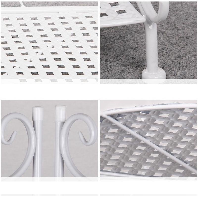 Kệ Góc Hoa Văn Gấp Gọn 4 Tầng Thép Cacbon Sơn Tĩnh Điện 5 Lớp - Kiểu Dáng Đẹp Thông Minh Để Nhà Tắm, Phòng Khách