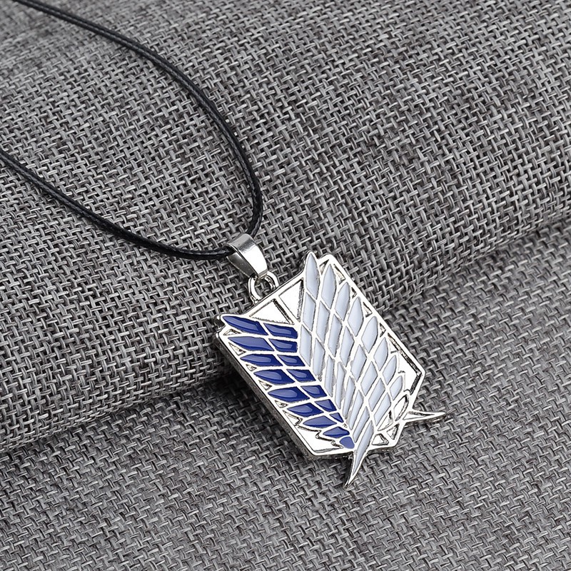 Attack on Titan Investigative Corps Logo Necklace Wings of Freedom Pendant