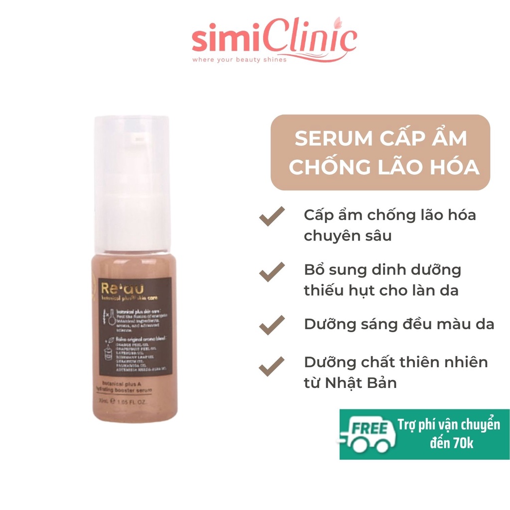 Serum dưỡng cấp ẩm Reau Nhật Bản dung tích 30ml chống lão hóa phục hồi sáng da mặt cho da khô dầu mụn nhạy cảm